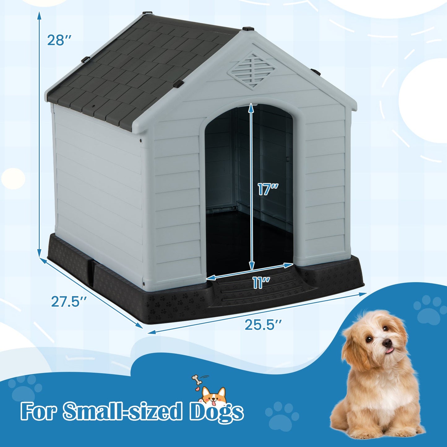 Premium Waterproof Dog House for Small Dogs