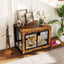 Chenil industriel marron rustique avec portes verrouillables