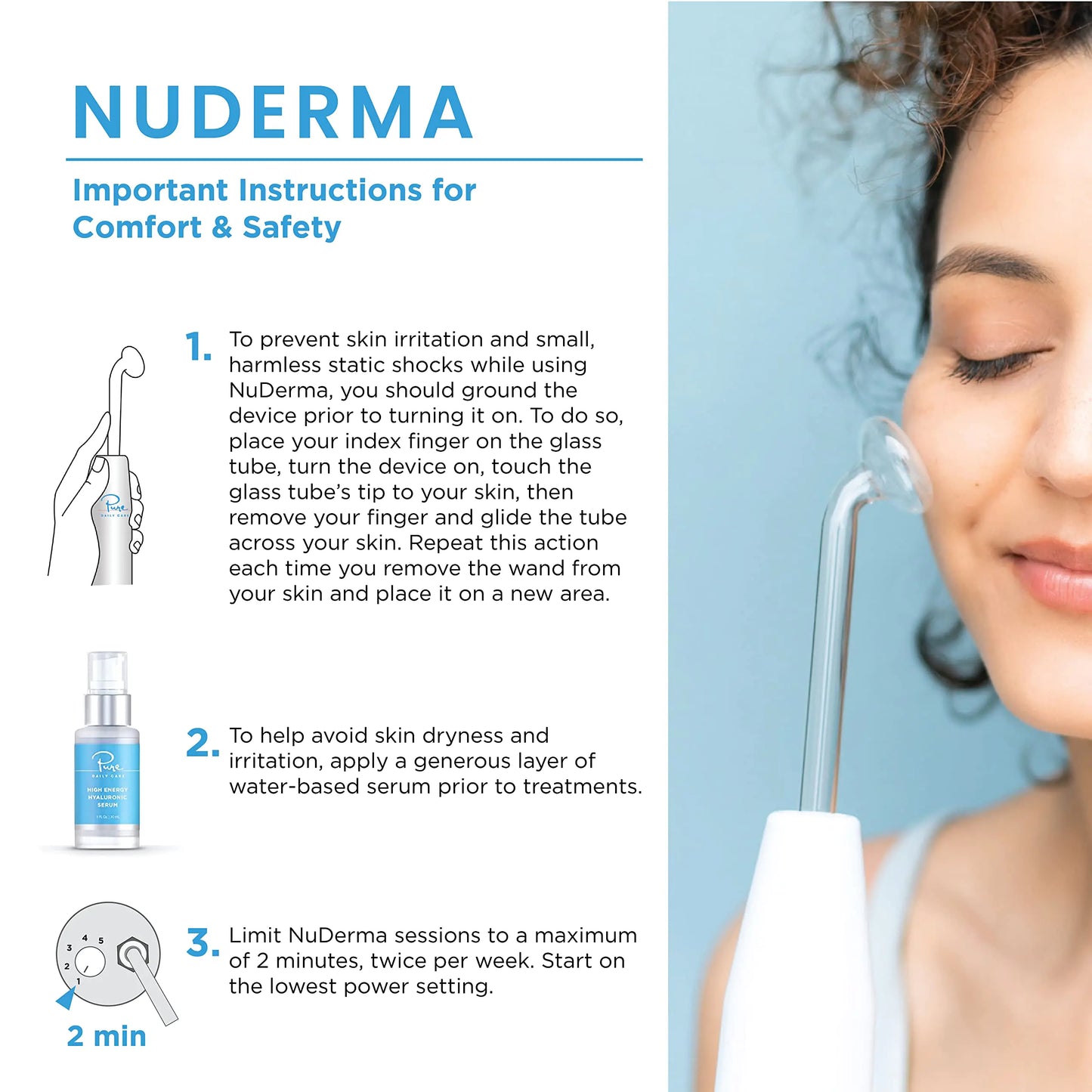 Bâton de thérapie cutanée portable NuDerma