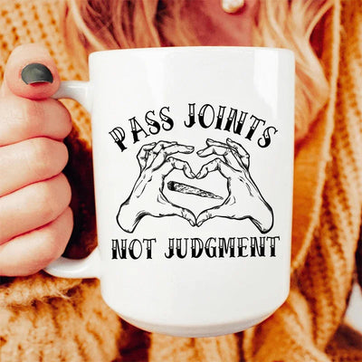 Don't Pass Judgement Ceramic Mug - 15 oz