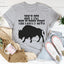 Camiseta "No acaricies a las vacas peludas"