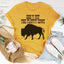 Camiseta "No acaricies a las vacas peludas"