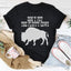 Camiseta "No acaricies a las vacas peludas"