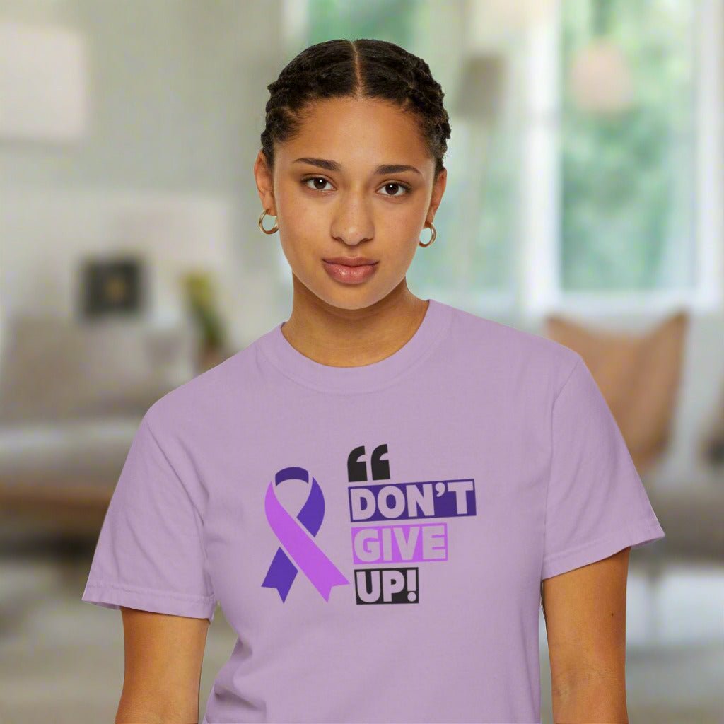 Epilepsy Awareness 'Don't Give Up' Unisex T-Shirt - Stylish & Meaningful - Korvel