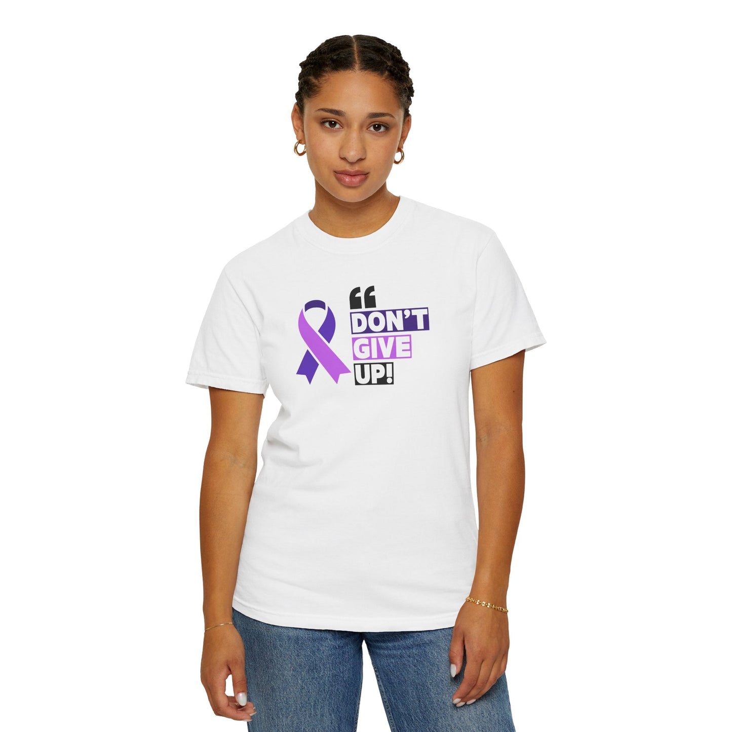 Epilepsy Awareness 'Don't Give Up' Unisex T-Shirt - Stylish & Meaningful - Korvel