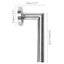 Ensemble de poignées de porte en acier inoxydable premium avec pêne ajustable