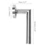 Ensemble de poignées de porte en acier inoxydable premium avec pêne ajustable