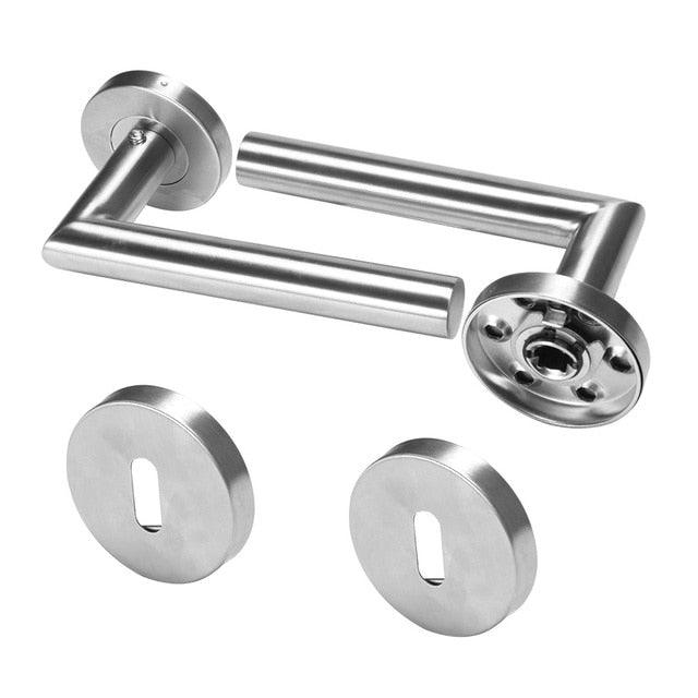 Ensemble de poignées de porte en acier inoxydable premium avec pêne ajustable