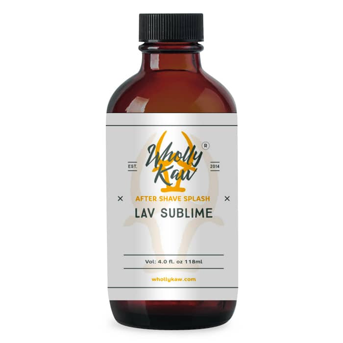 Wholly Kaw Lav Sublime Aftershave Splash - 4 Oz