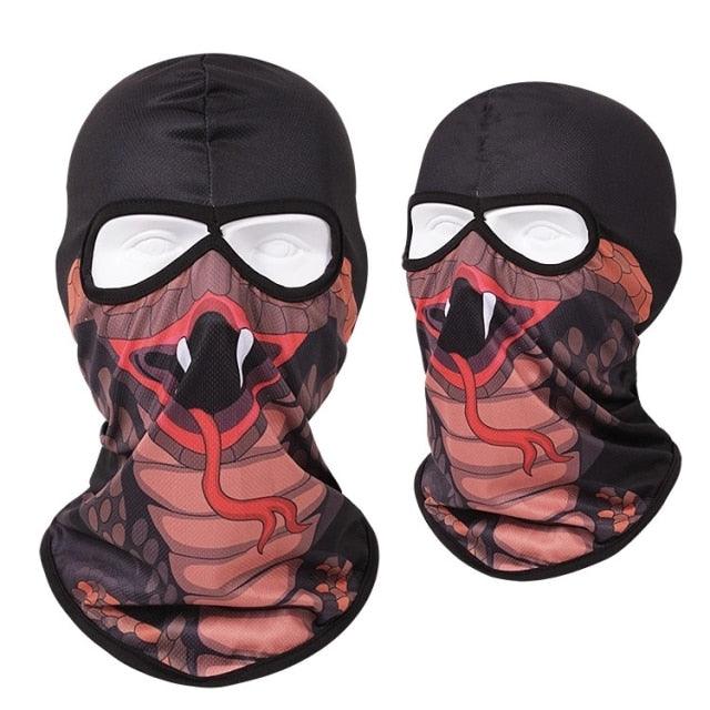 Masque Balaclava Tête d'Animal à Double Trou pour Activités de Plein Air