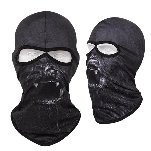 Masque Balaclava Tête d'Animal à Double Trou pour Activités de Plein Air