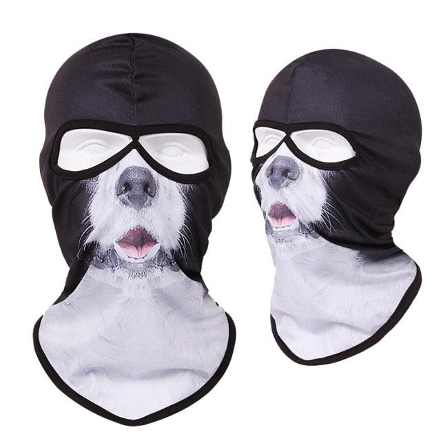 Masque Balaclava Tête d'Animal à Double Trou pour Activités de Plein Air