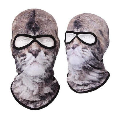 Double Eye Hole Animal Head Balaclava Mask for Outdoor Activities