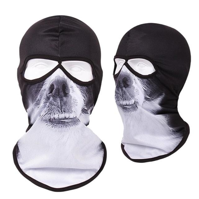 Masque Balaclava Tête d'Animal à Double Trou pour Activités de Plein Air