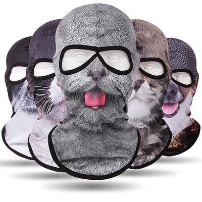 Double Eye Hole Animal Head Balaclava Mask for Outdoor Activities