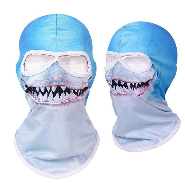 Masque Balaclava Tête d'Animal à Double Trou pour Activités de Plein Air