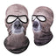 Masque Balaclava Tête d'Animal à Double Trou pour Activités de Plein Air