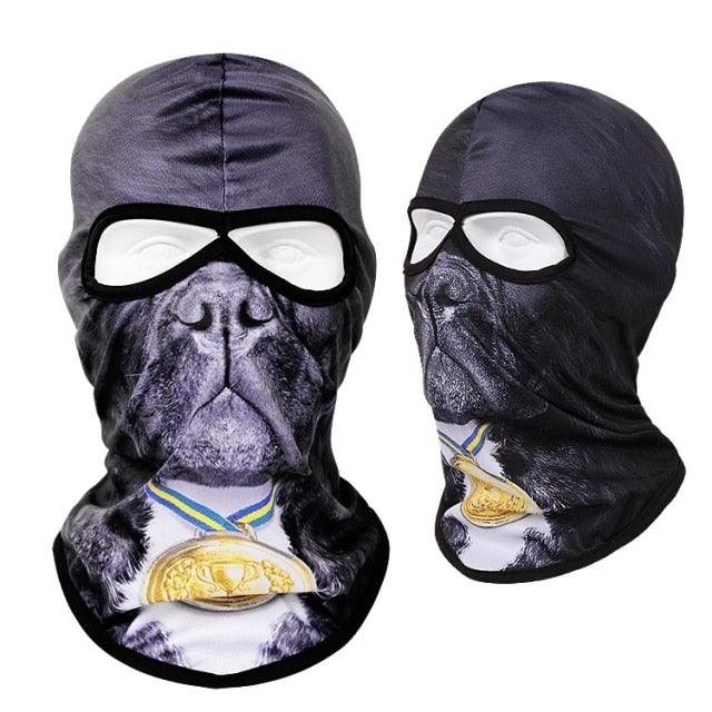 Masque Balaclava Tête d'Animal à Double Trou pour Activités de Plein Air