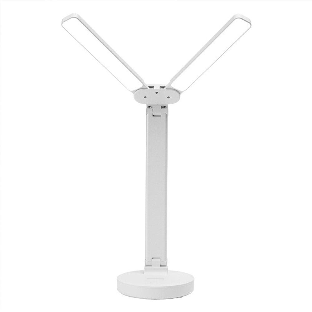 Lámpara de lectura LED plegable de doble tapa para estudio y decoración