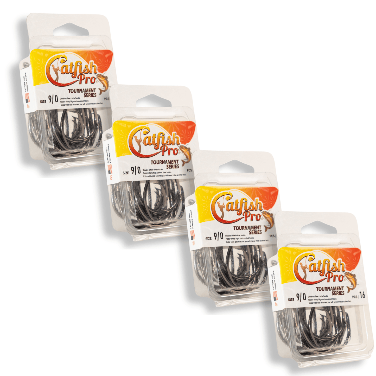 Hameçons circulaires doubles décalés Premium 9/0 - Pack en vrac