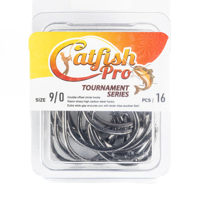 Premium 9/0 Double Offset Circle Hooks - Bulk Pack