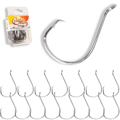 Premium 9/0 Double Offset Circle Hooks - Bulk Pack