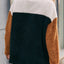 Double sided plush contrasting patch pocket hoodie color blocked plush top for women - Korvel