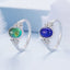 Bague élégante en argent sterling 925 avec verre transparent - Taille 6.0