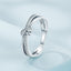 S925 Sterling Silver Oxidized Pavé CZ Ring - Size 6 for Women