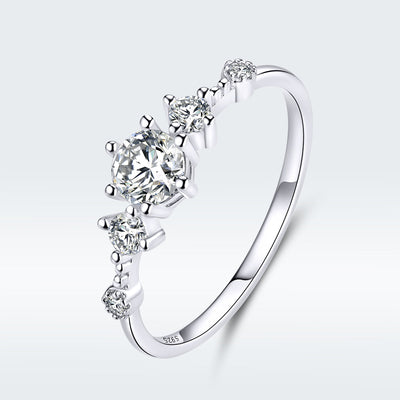 Anillo de Compromiso Elegante de Plata Esterlina 925 - Talla 6.0
