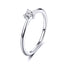 Anillo de Compromiso Elegante de Plata Esterlina 925 con CZ