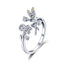 Anillo de Compromiso Elegante de Plata Esterlina 925 para Mujeres
