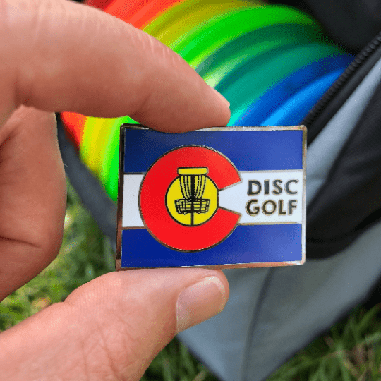 Épinglette de Disc Golf de l'État du Colorado - Papillon en Métal