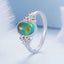 Bague élégante en argent sterling 925 avec verre transparent - Taille 6.0
