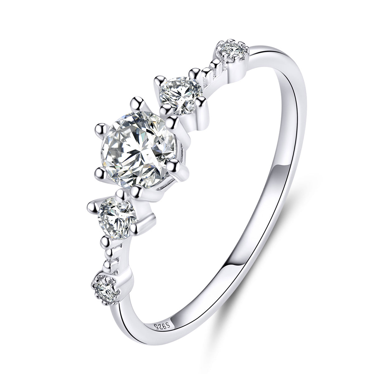 Anillo de Compromiso Elegante de Plata Esterlina 925 - Talla 6.0
