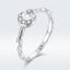 Bague de fiançailles en argent sterling 925 pavé CZ sur mesure