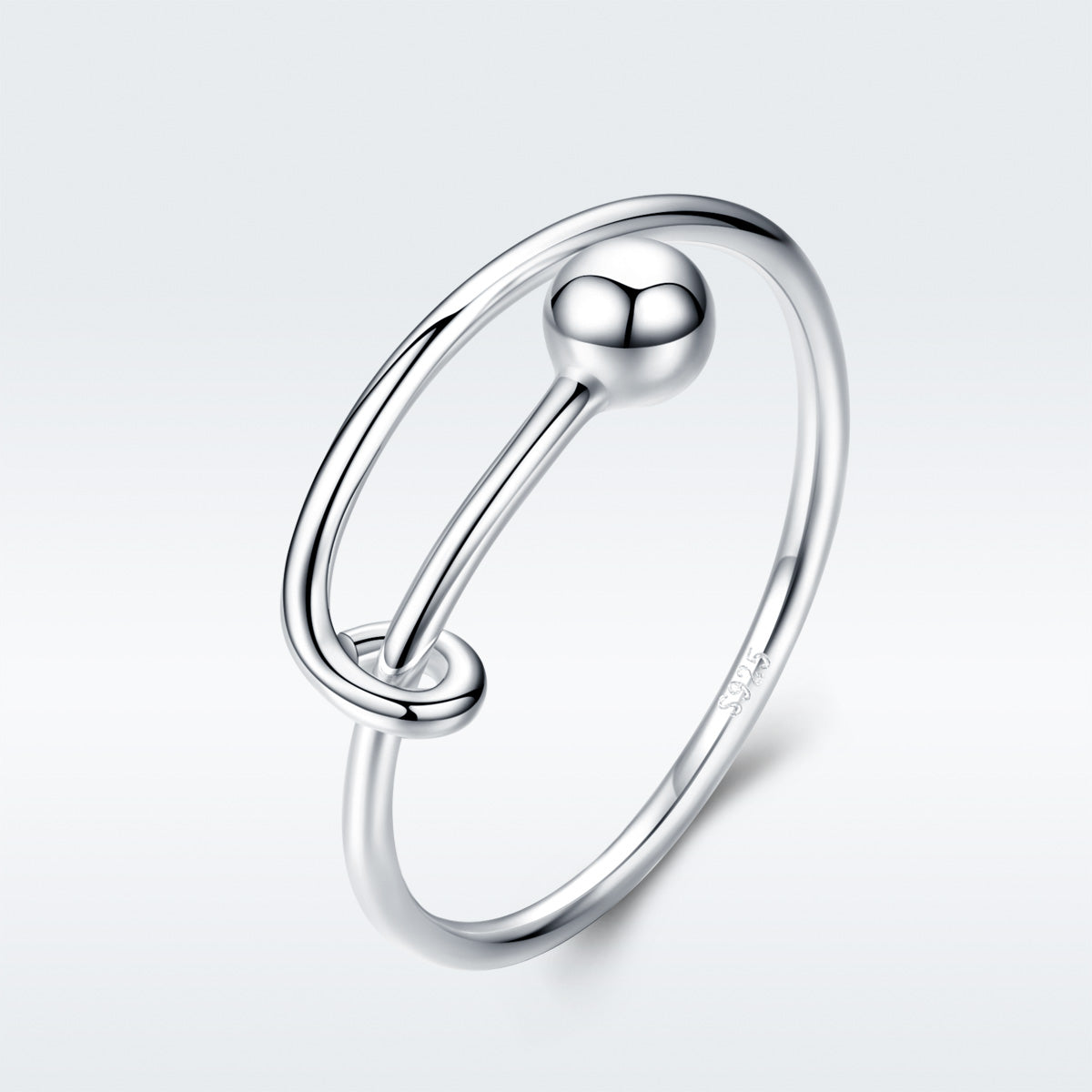 Elegant 925 Sterling Silver Engagement Ring for Women