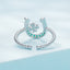 Elegant 925 Sterling Silver Plated CZ Engagement Ring for Women