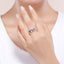 Anillo de Compromiso Elegante de Plata Esterlina S925 - Talla 6.0