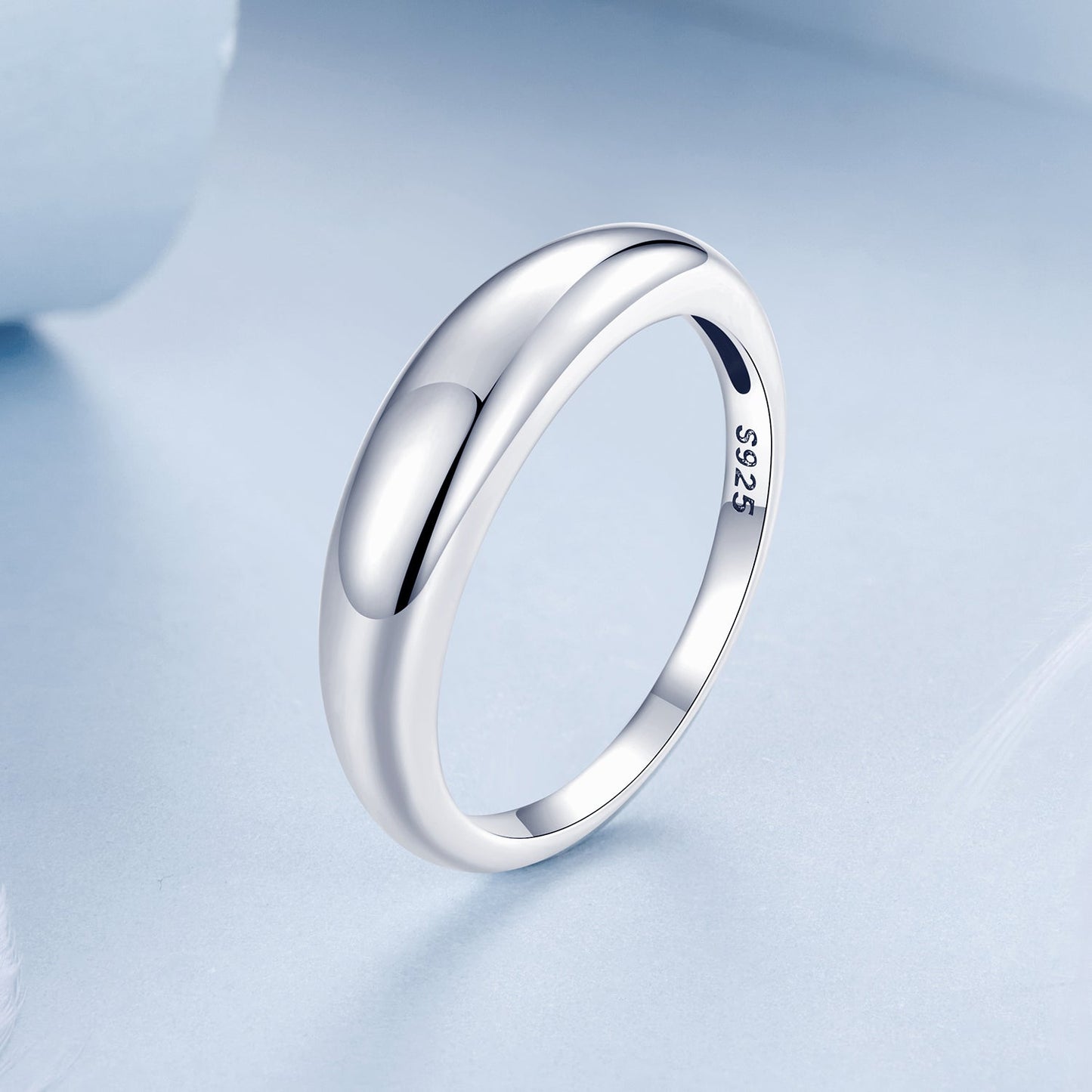 Elegant 925 Sterling Silver Oxidized Ring for Women - Size 6.0