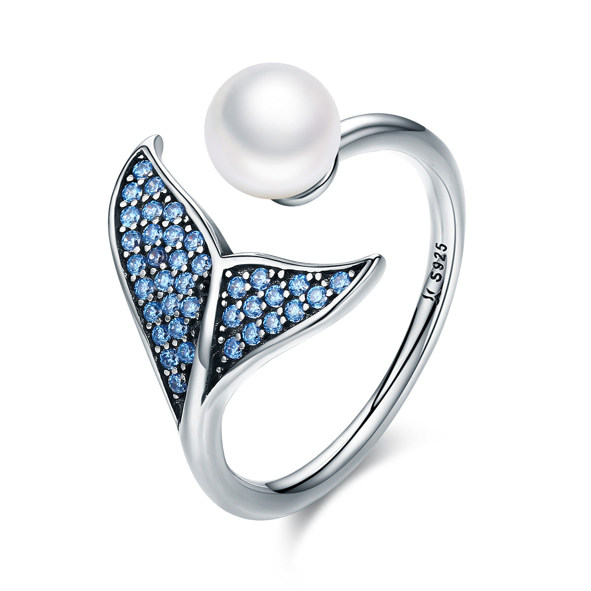 S925 Sterling Silver Unique Design Engagement Ring