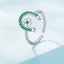 Elegant 925 Sterling Silver Plated CZ Engagement Ring for Women