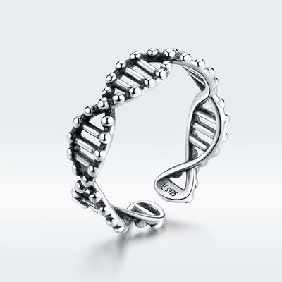 Elegant 925 Sterling Silver Oxidized Ring for Women