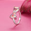 Bague en argent sterling 925 avec pavé CZ pour femmes