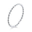 Bague élégante en argent sterling 925 plaqué platine pour femmes - Taille 6.0