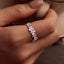 Anillo de plata esterlina 925 con esmalte y chapado en platino - Talla 6