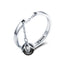 Anillo Elegante de Plata Esterlina 925 para Mujeres - 0.2CM de Ancho