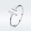 Bague élégante en argent sterling S925 de 0,15 cm pour femmes
