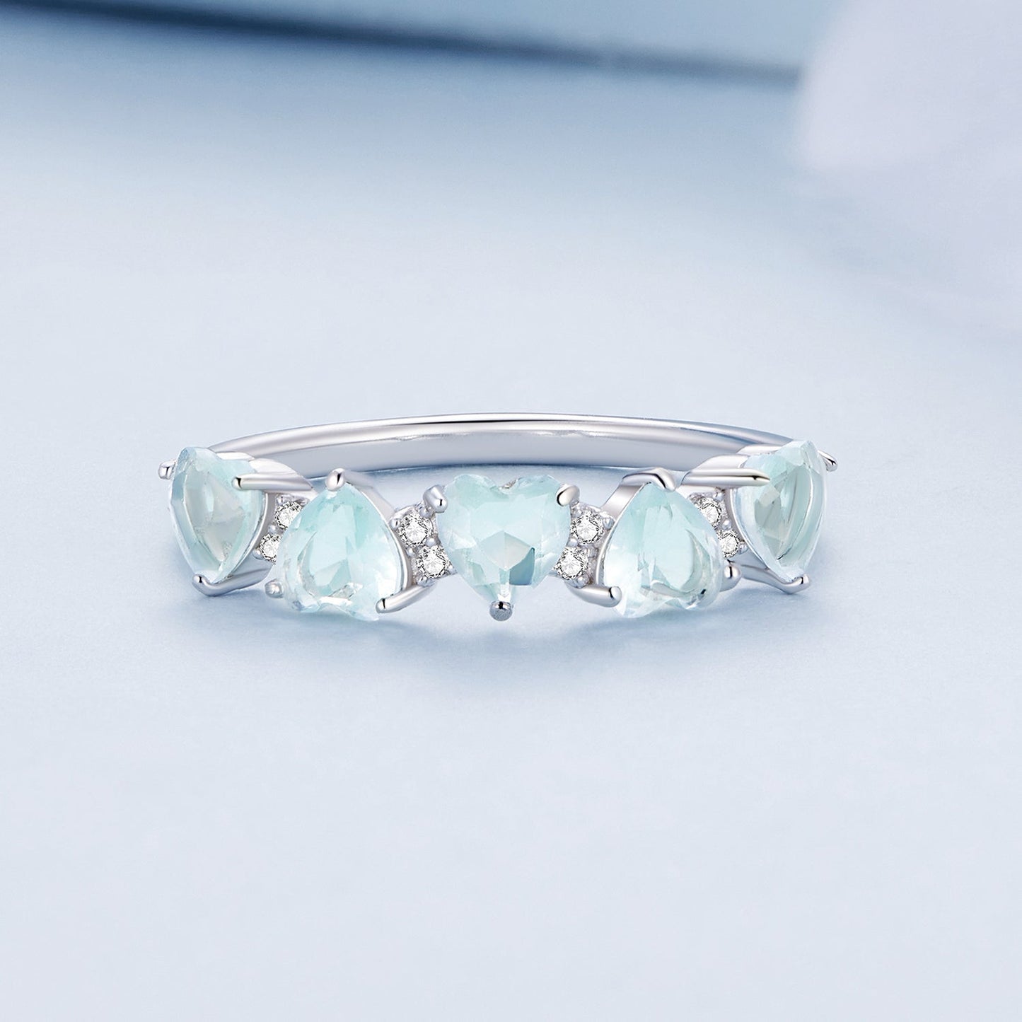 Anillo de Compromiso Elegante de Plata Esterlina 925 con CZ Engastado en Pavé