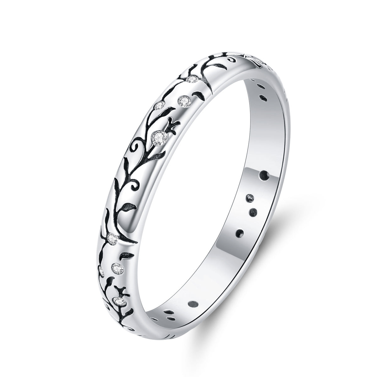 Bague de fiançailles minimaliste en argent sterling 925 - Taille 6.0